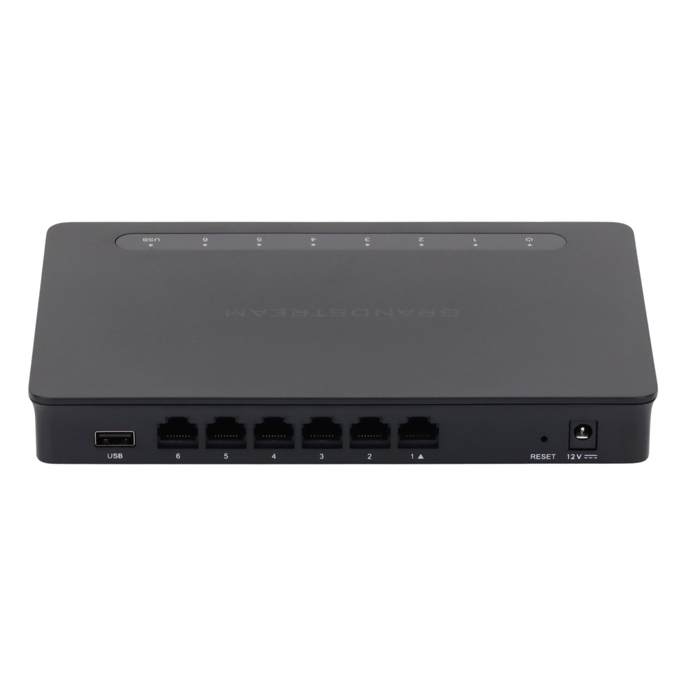 Router Gigabit VPN / Balanceador de cargas / 30,000 sesiones NAT / 6 puertos 10/100/1000 Mbps (WAN/LAN) / Compatible con GWN Cloud.