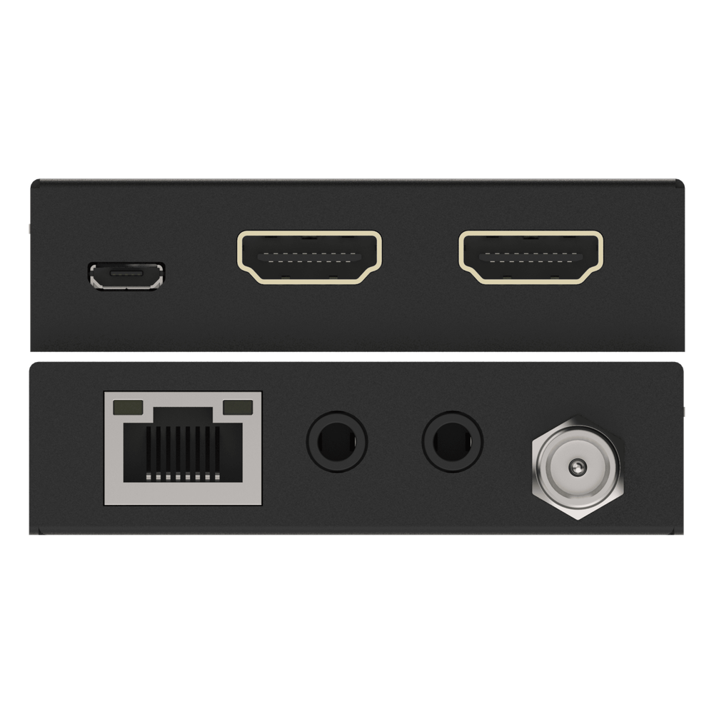 Extensor HDMI 4K@60Hz | PoC Bidireccional | HDR y Dolby Vision | Transmisión hasta 70m por CAT6 | Extractor Audio ARC Solo RX