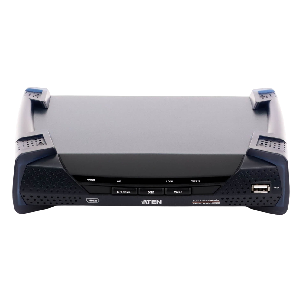 Unidad receptora extensora 4K HDMI KVM sobre IP