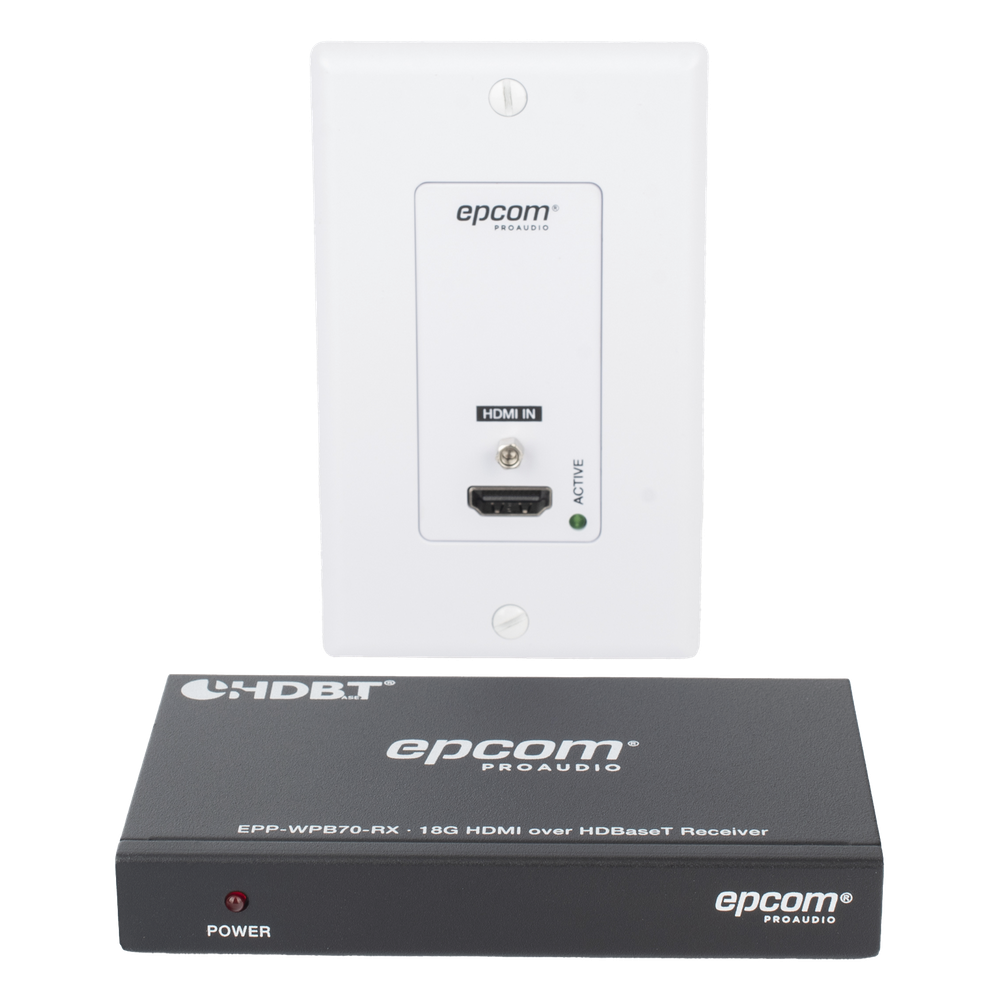 Kit Extensor HDBaseT | 4K2K@60Hz 40m | 1080p 70m | Función PoC | IR Bidireccional | RS-232 |