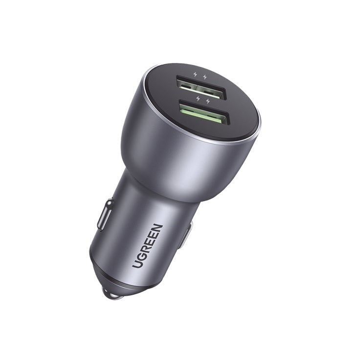 Cargador de Auto 36W | 2 Puertos USB-A | Carga Rápida | Compatible con Vehículos