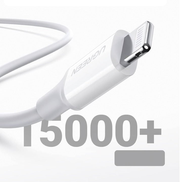 Cable USB-C a Lightning | 1 Metro | Certificado MFi | Carga Rápida 60W | 480 Mbps