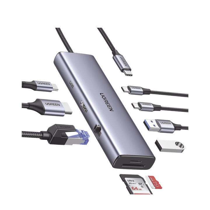 HUB USB-C (Docking Revodok) 9 en 1 | 2 USB-A 3.0 (5Gbps) | 2 USB-C (5Gbps)