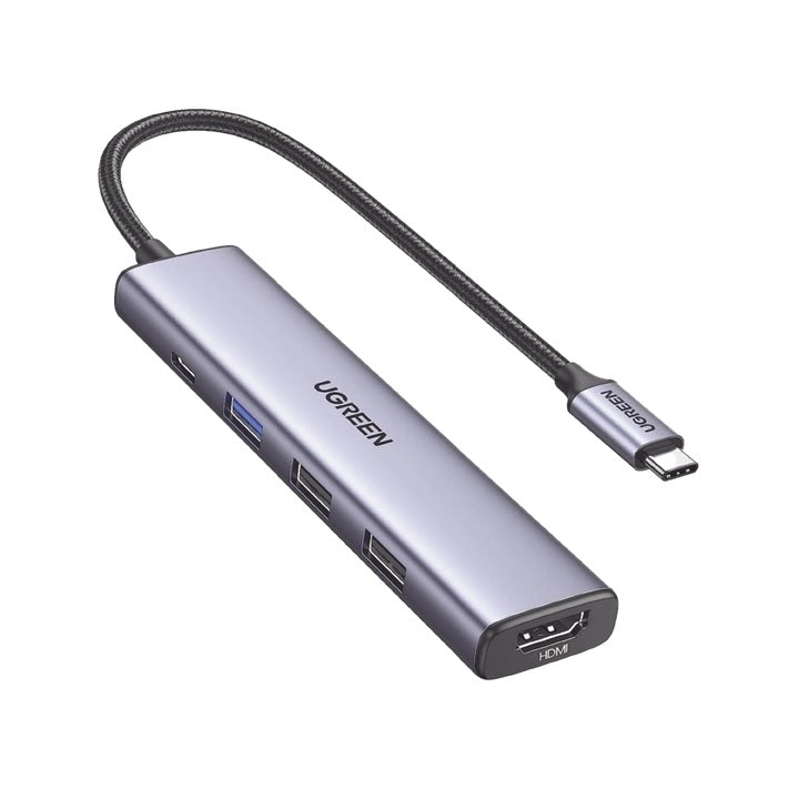 HUB USB-C (Docking Revodok) 5 en 1 | 1 USB-A 3.0 (5Gbps) | 2 USB-A 2.0 (5Gbps) | HDMI 2.0 4K