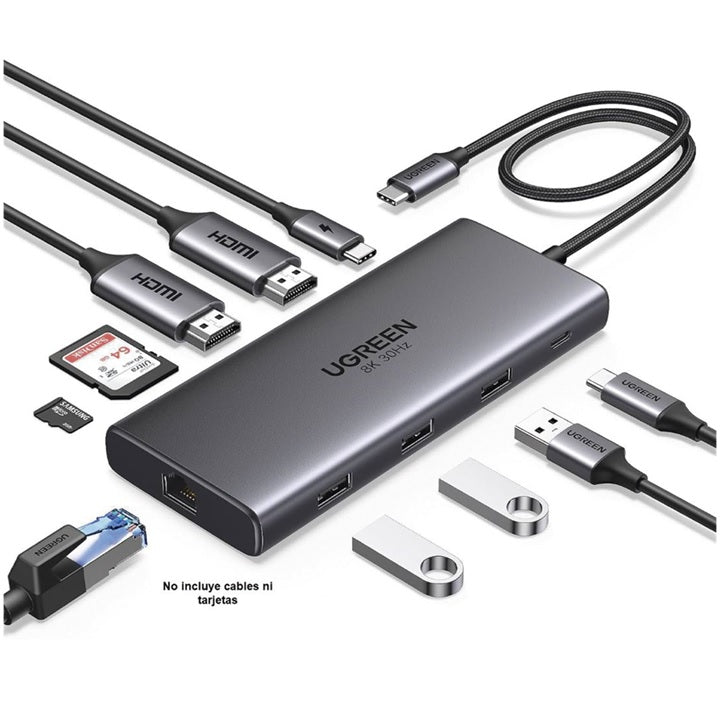 HUB USB-C (Docking Revodok Pro 210) 10 en 1