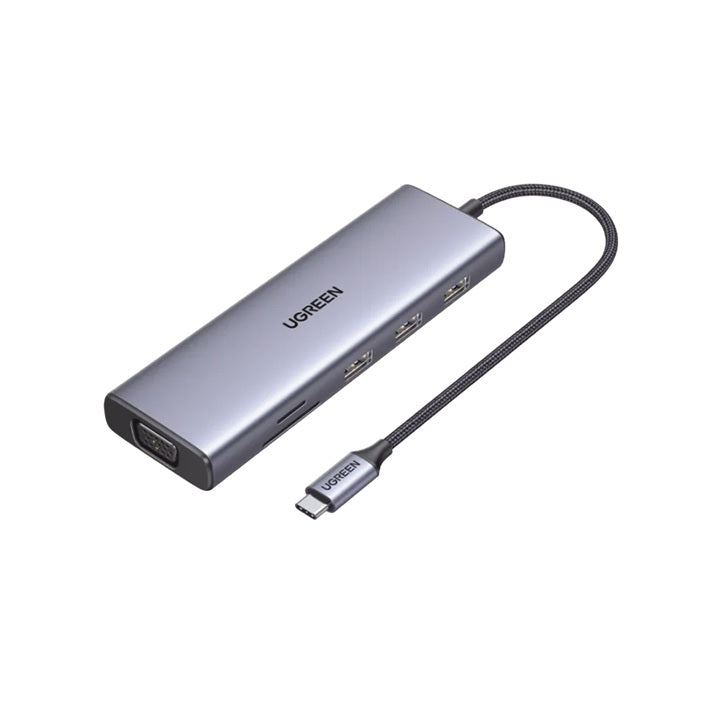 HUB USB-C (Docking Station) 9 en 1 | 3 USB-A 3.0 | USB-C PD Carga 100W | HDMI 4K