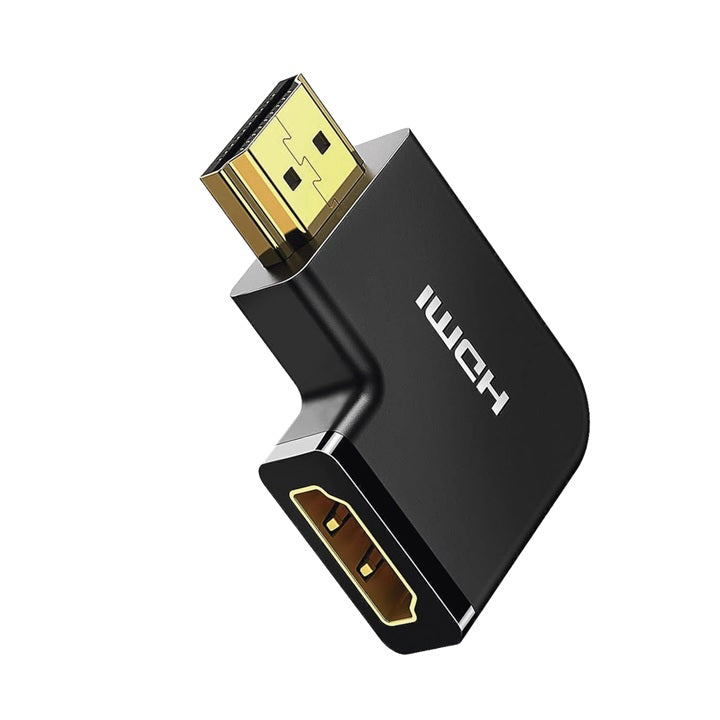 Adaptador HDMI Tipo L Macho a Hembra / Hacia Abajo / HDMI 2.0 4K