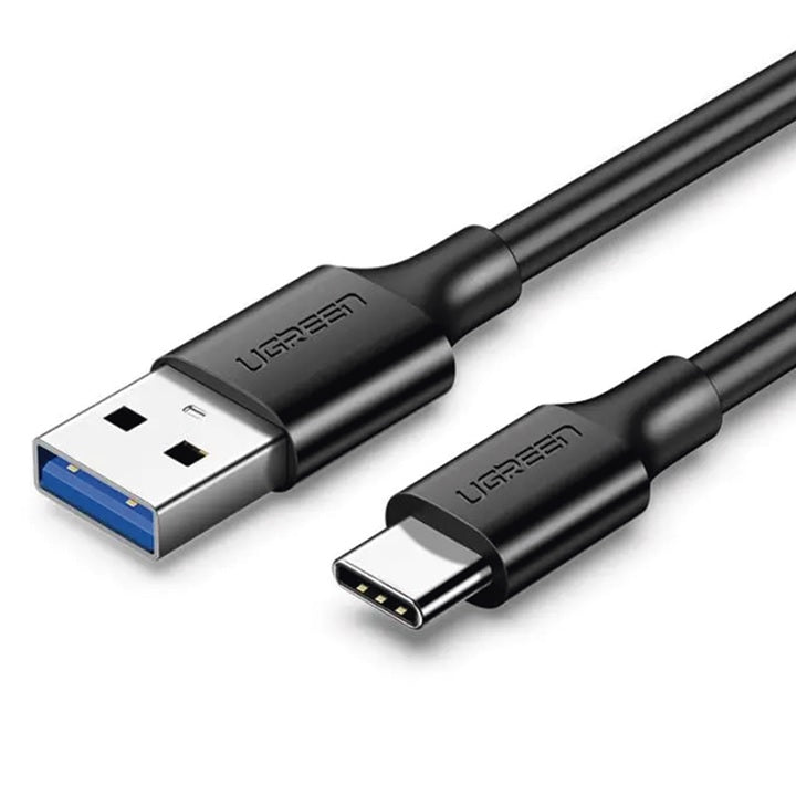 Cable USB-A a USB-C | 1 Metro | Carga y Sincronización de Datos | Carga Rápida 60W | Datos 5 Gbps