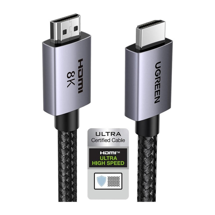 Cable HDMI 2.1 de 8K@60Hz | 2 m | 48Gbps | HDR10+ | 3D Inversivo| eARC | Dolby ATMOS