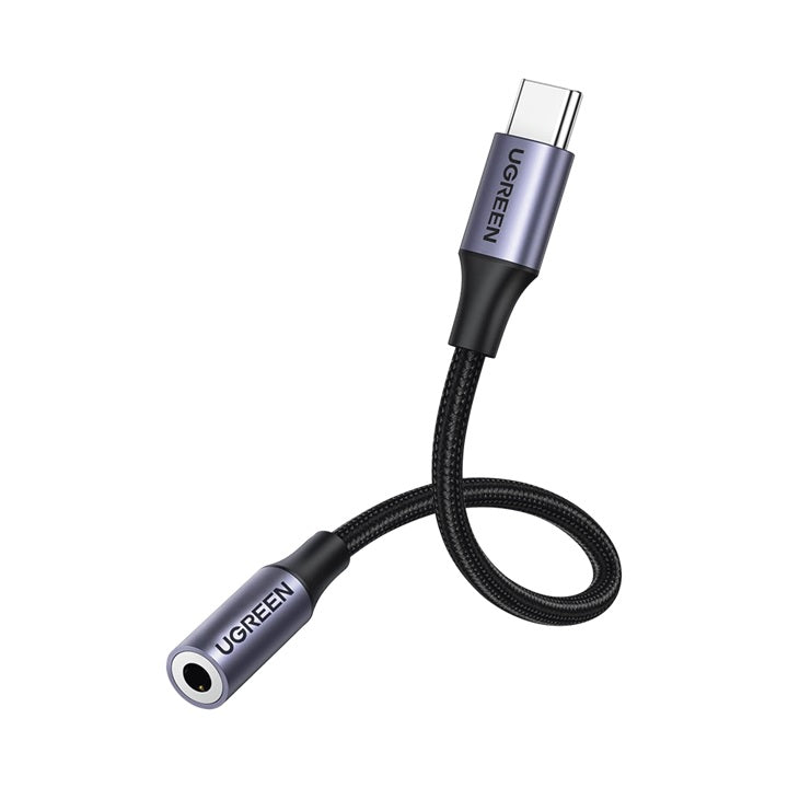 Adaptador USB Tipo C a Jack 3.5mm | Cable de 10 cm | Soporta CTIA/OMTI