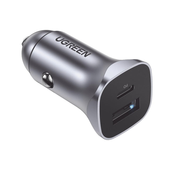 Cargador de Auto 24W | Puerto USB-A y USB-C | Carga Rápida