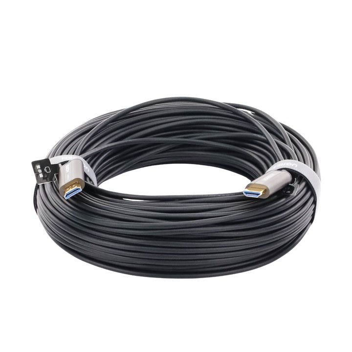 Cable HDMI de 50 Metros por Fibra Óptica 4K@60Hz | Fibra de 4 núcleos + Cobre estañado de 7 núcleos