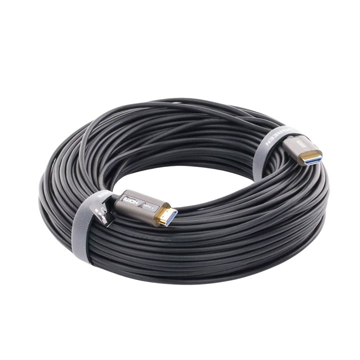 Cable HDMI de 50 Metros por Fibra Óptica 4K@60Hz | Fibra de 4 núcleos + Cobre estañado de 7 núcleos