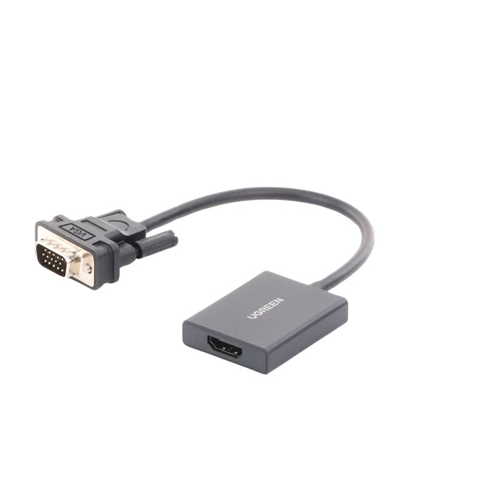 Entrada: VGA Macho / Salida: HDMI Hembra / Resolución de 1080P@60Hz / Puerto Estéreo de 3.5 mm