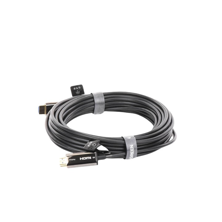 Cable HDMI de 10 Metros por Fibra Óptica 8K@60Hz / Fibra de 4 núcleos + Cobre estañado de 7 núcleos