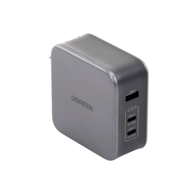 Cargador de 140W serie Nexode | 3 Puertos de Carga Rápida | 2 USB-C | 1 USB-A