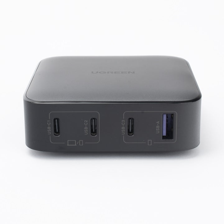 Cargador de Escritorio de 100W | 4 Puertos de Carga Rápida | 3 USB-C | 1 USB-A