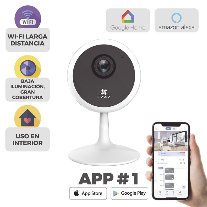 Mini Cámara IP 2 Megapixel / Detección de Movimiento / Grabación en la nube