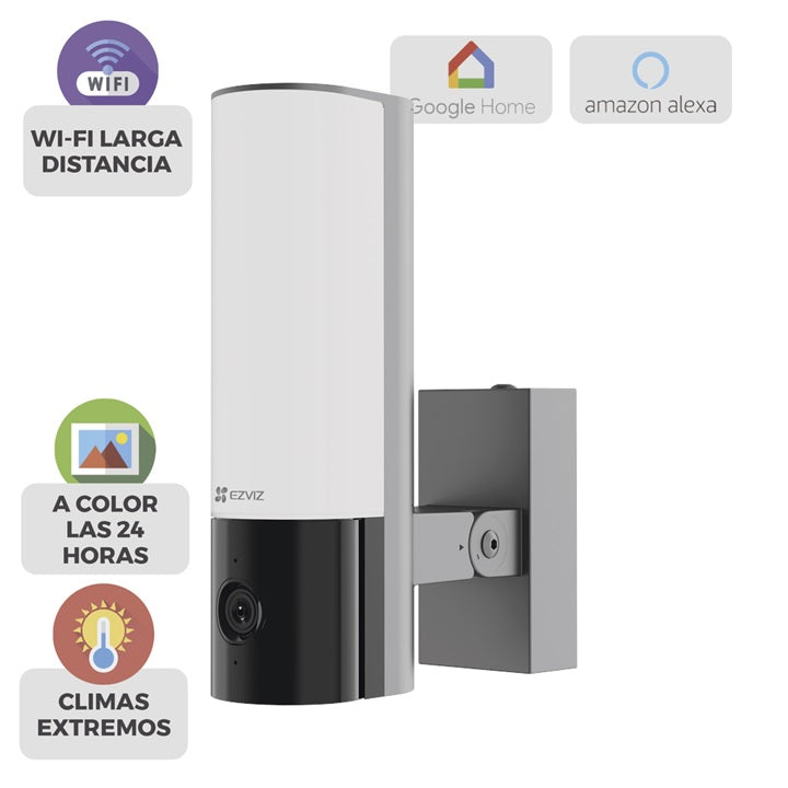 Cámara IP 4 Megapíxel / Wi-Fi / Lampara Integrada / Audio de dos vías / Imágen Nocturna a Color