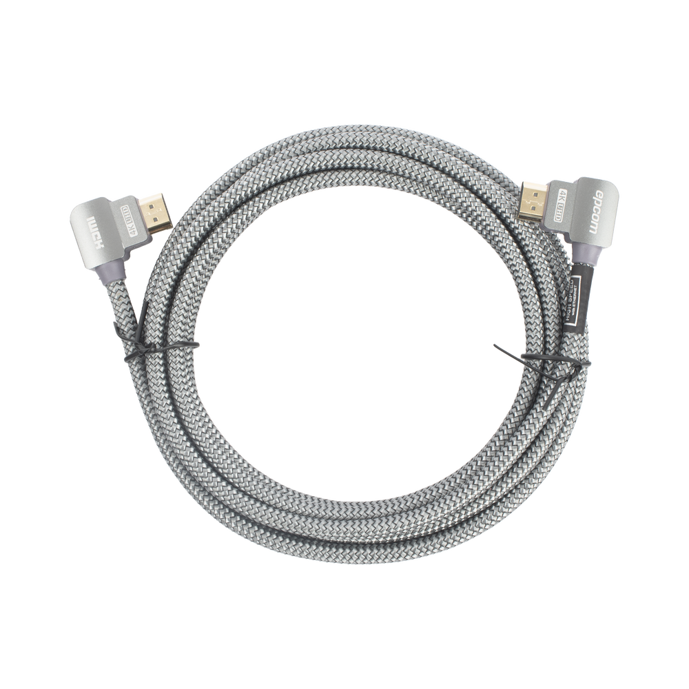 Cable HDMI Ángulo 90° | 3 Metros (9.84 Pies) | Alta Definición | Versión 2.0 | Alta Velocidad 18Gbps | 4K@60Hz |