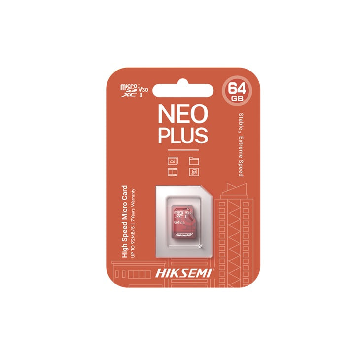 Memoria microSD / Clase 10 de 64GB / Especializada Para Videovigilancia (Uso 24/7)