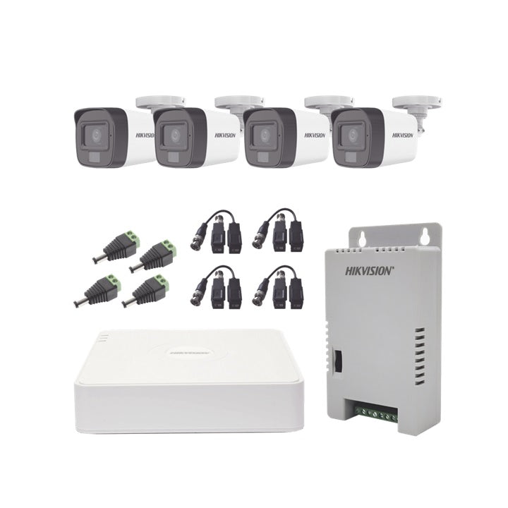 Kit TURBOHD 1080p / DVR 4 Canales / 4 Cámaras con Micrófono Integrado y 101° Visión