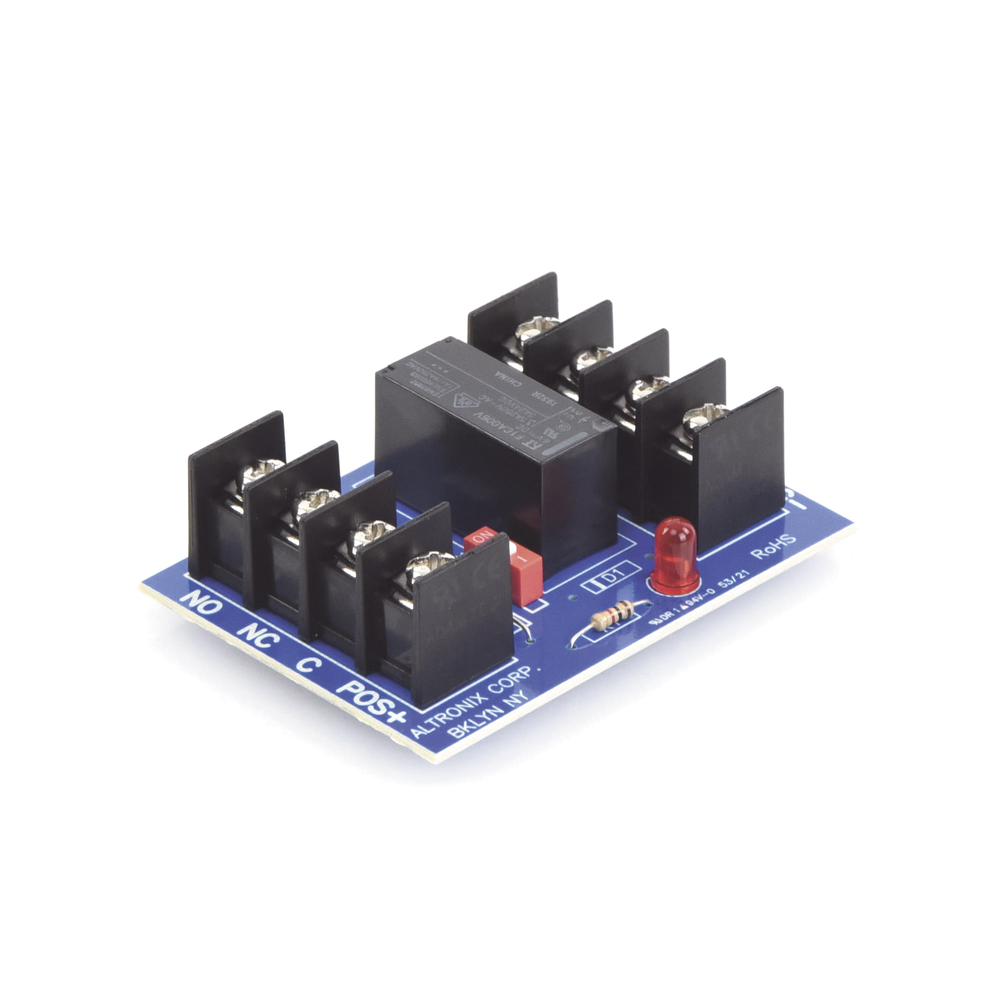 Relé DPDT / Entrada 6 o 12VDC / Contactos 5A/220VAC o 28VDC / Consumo 120mA / Indicador LED de Activación