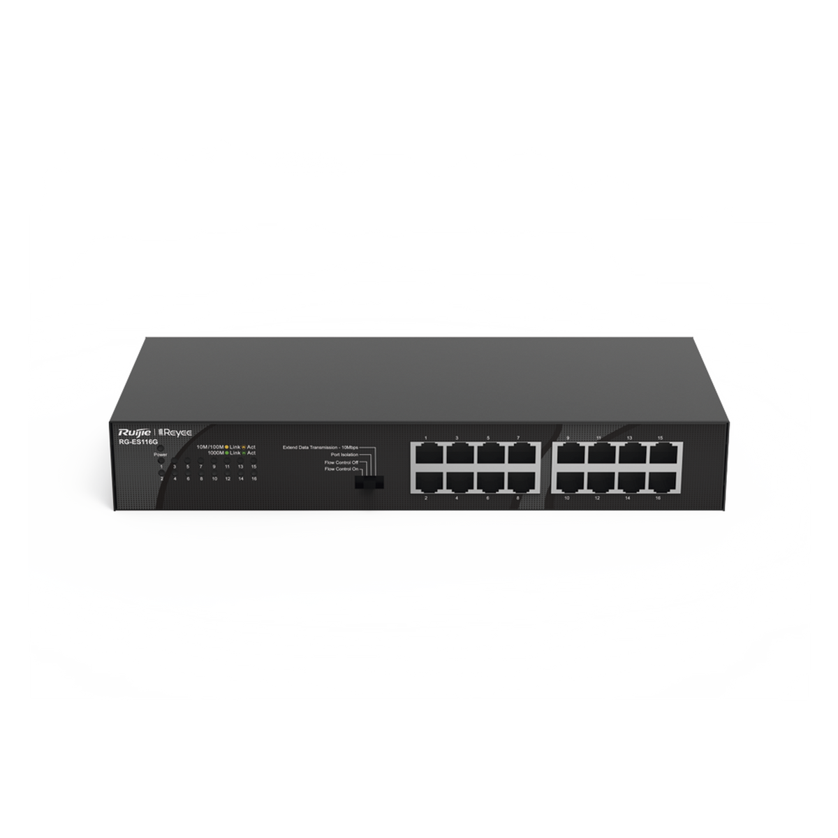 Switch no administrable, Visible en la Topología en la Nube, con 16 puertos Gigabit