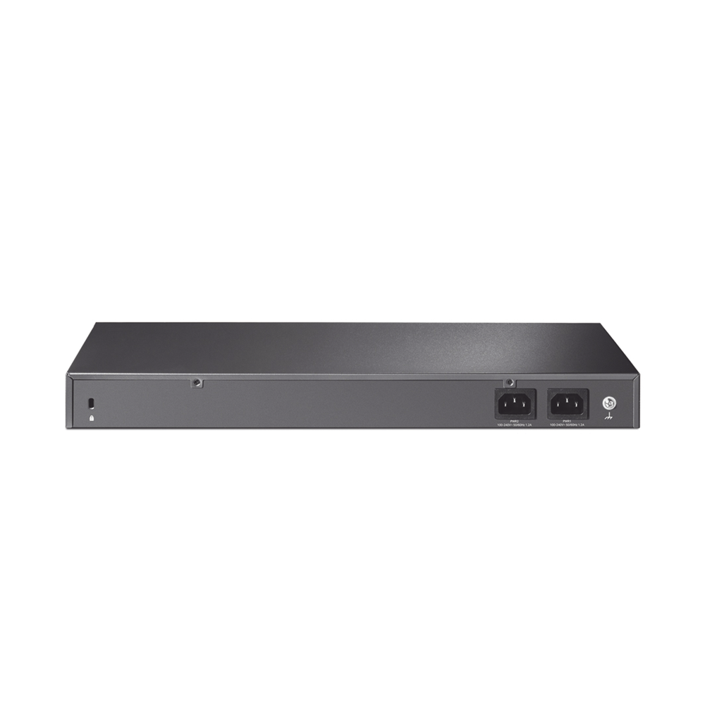 Switch Fibra Óptica L2+ Omada / 16 Puertos SFP+ 10G / 2 Puertos Consola (RJ45 y micro-USB) / Administración Centralizada Omada o Stand-Alone / Multicast IGMP / Calidad de Servicio / Montaje en Rack / Silencioso (sin ventiladores)