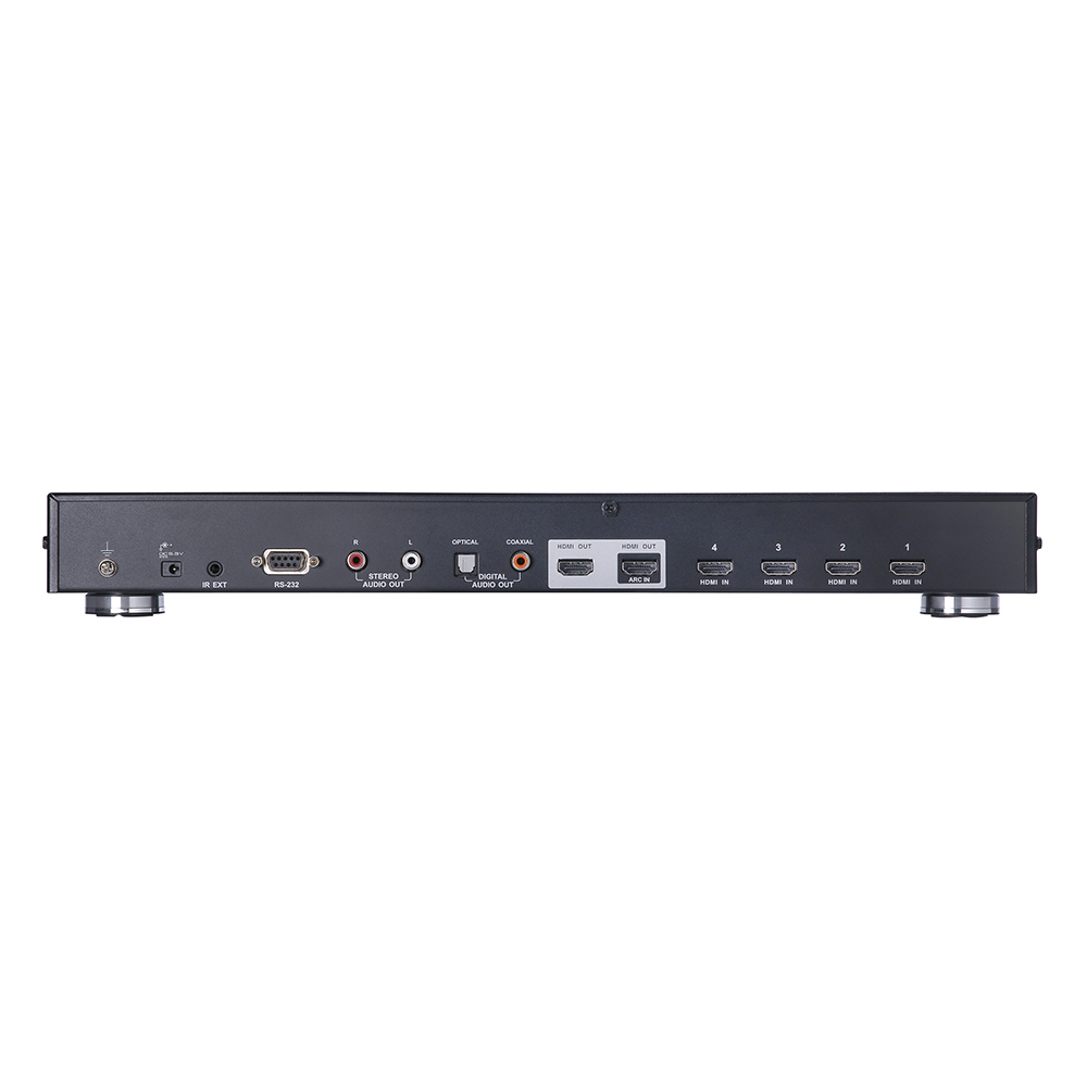 Switch HDMI de 4 puertos con salida dual