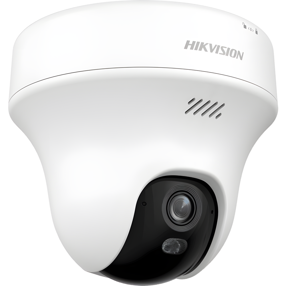 Turret PT IP 3 Megapixel (2K) Megapixel / Lente 2.8 mm / Dual Light (10 mts IR + 10 mts Luz Blanca) / Wi-Fi 6 / Interior / ACUSENSE / dWDR  / H.265 / Audio Bidireccional (Micrófono y Bocina) / 5 VCD