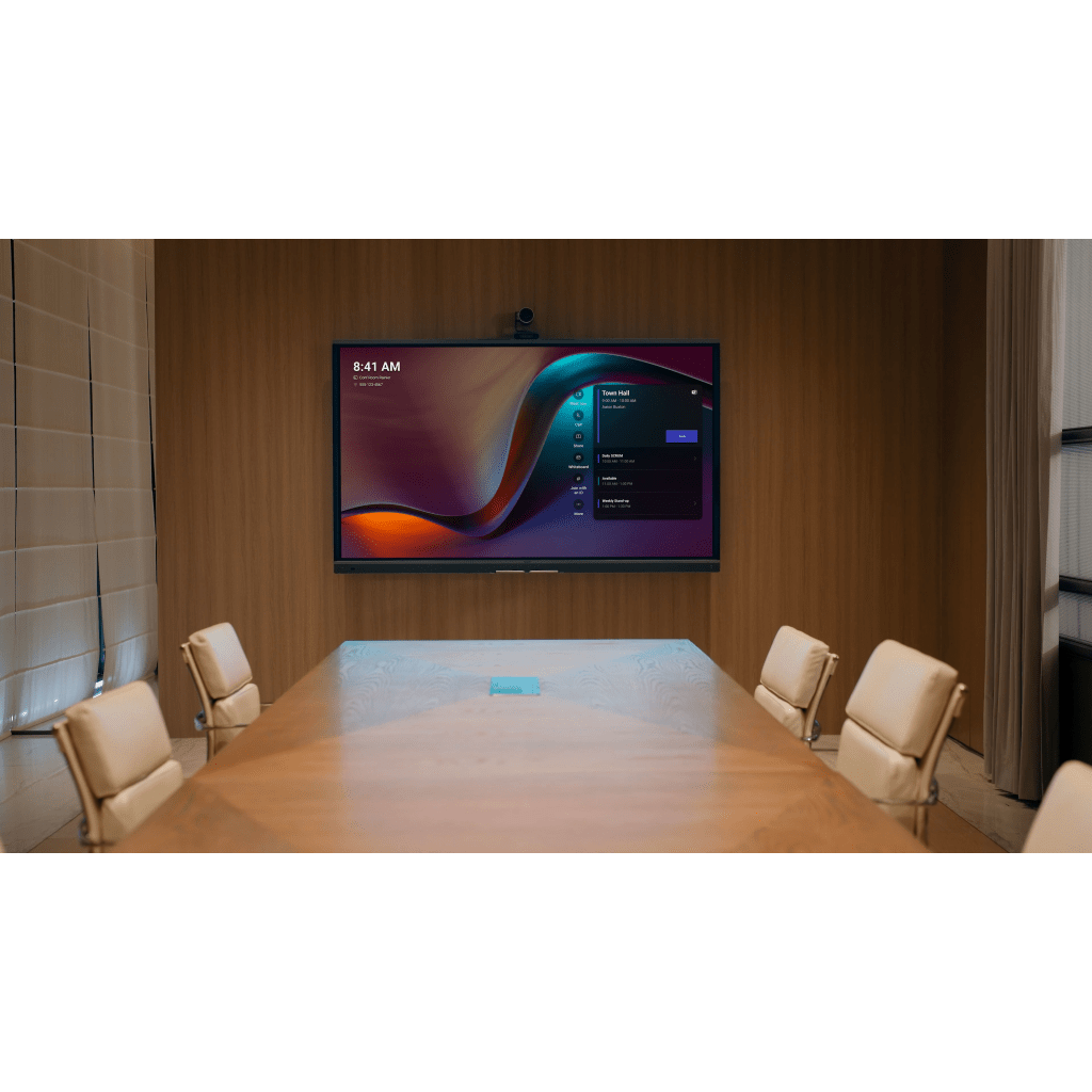Yealink MeetingBoard 86 Pro, Centro de Colaboración Inteligente con IA, 4K UHD, Android 13, Micrófonos Integrados y Cámara Ultra Gran Angular