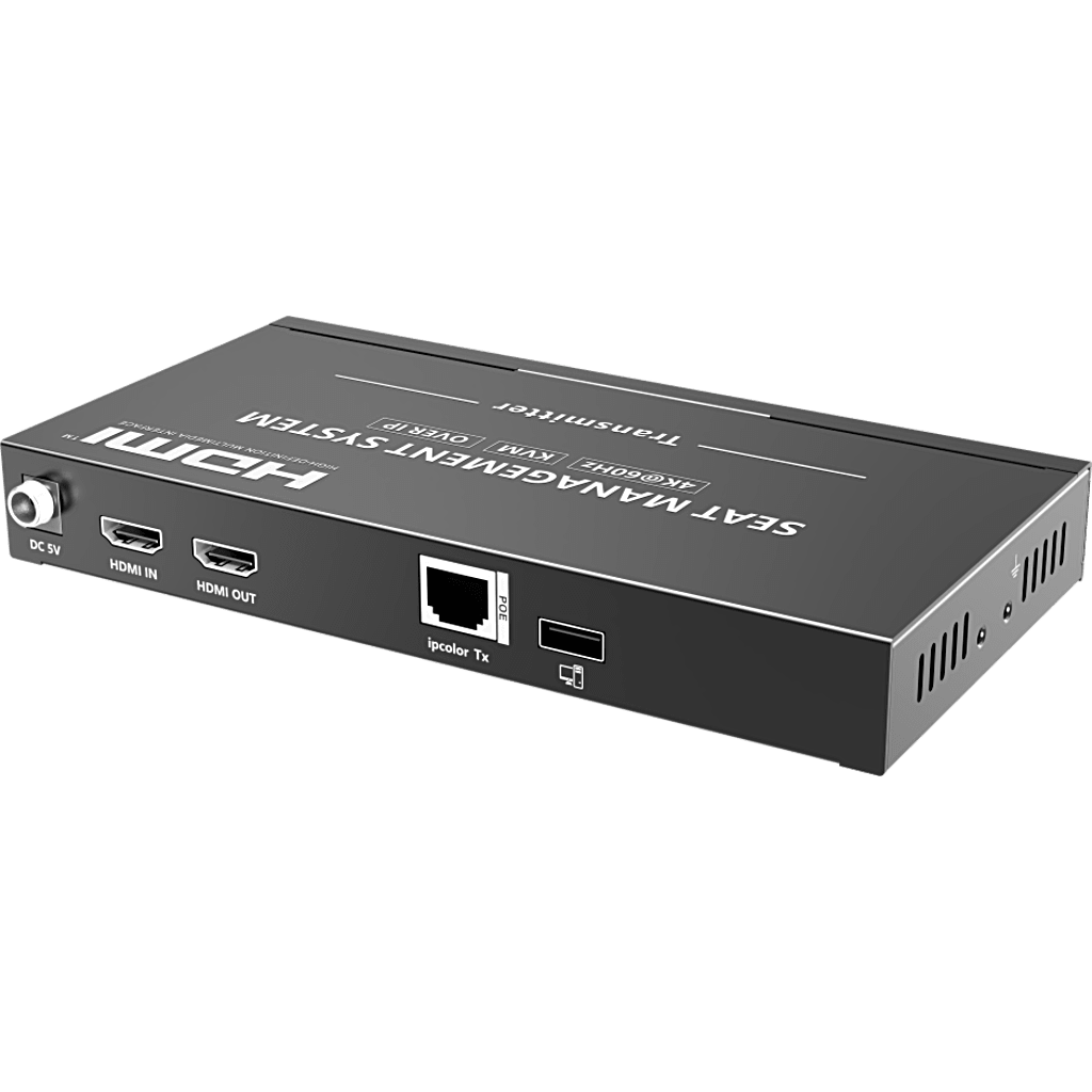 Receptor KVM por IP | 4K@60Hz | 120 m con PoE | Loop-out | Multiview y Videowall | HDMI 2.0 | USB 2.0 | Metálico
