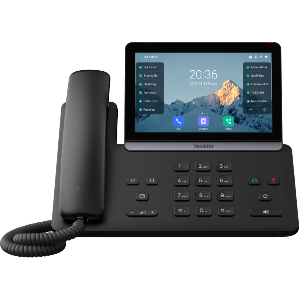 Teléfono IP Empresarial Yealink SIP-T88W con Pantalla Táctil de 7 Pulgadas Android 13 WiFi y Bluetooth