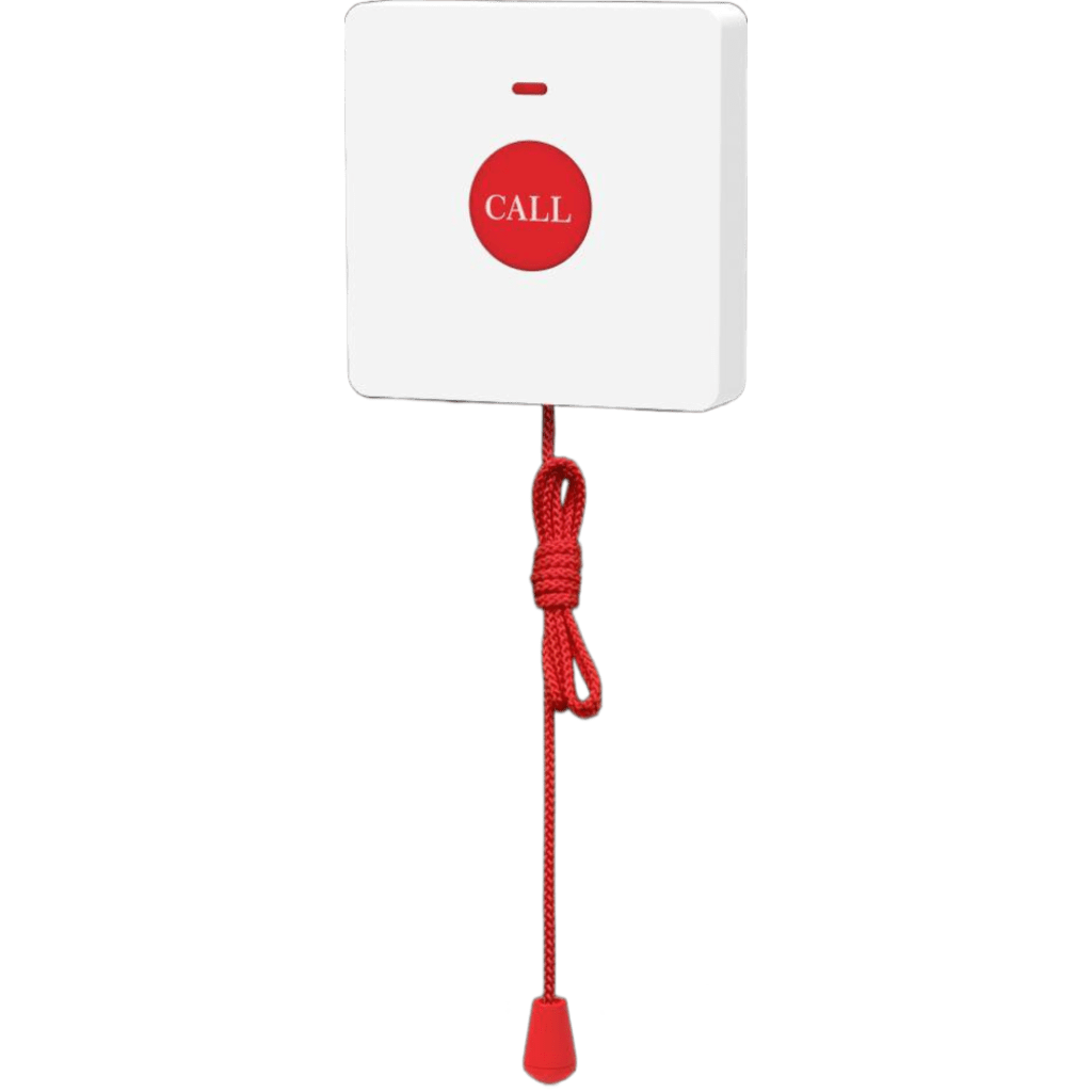 Botón Inalámbrico de Emergencia / 433 MHz / IP65 / Cordón 2 m (6.5 ft) / Batería 12V / 100,000 Activaciones / Fanvil