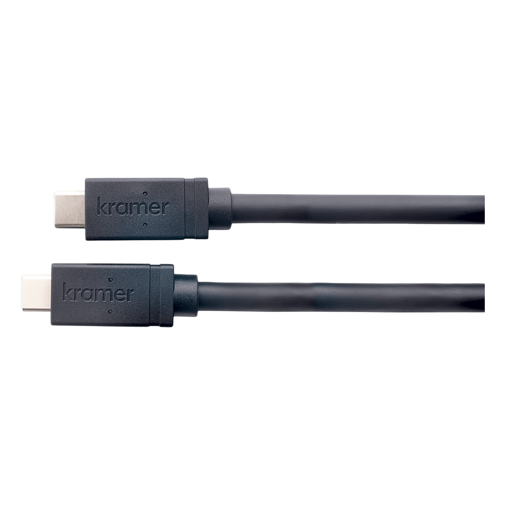 Cable USB 3.2 GEN-2 Full Featured | USB-C (M) a USB-C (M) | Active | 10 Gbps | 100W PD | 4K@60 | Ethernet 1 Gbps | K-Lock | 4.60 mts
