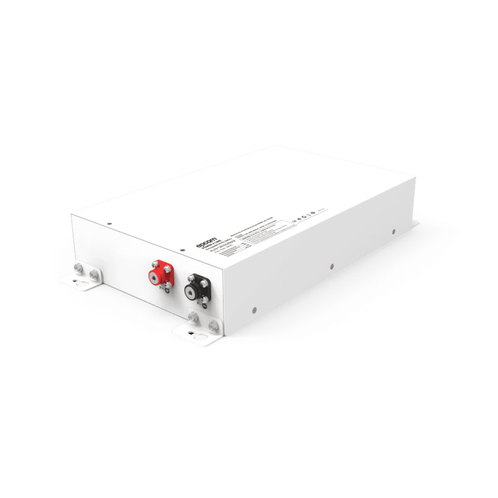 Batería de Litio LiFePO4 Ciclo Profundo / 12.8 Vcc / 100 Ah / 1280 Wh / 3500 Ciclos / Descarga Máxima 80 A / Carcasa Metálica IP30 / Montaje en Pared