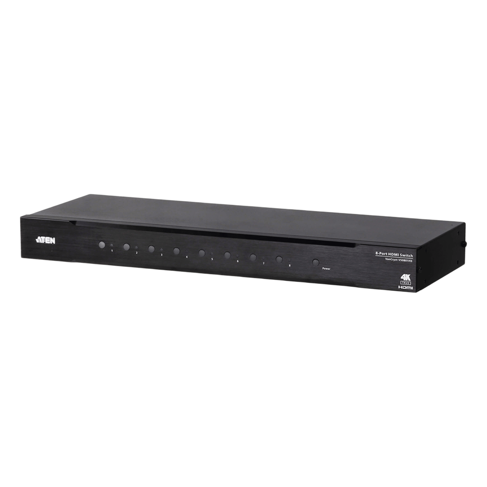 Switch HDMI | 8 Entradas x 1 Salida | Resolución True 4K 4:4:4 | Control RS-232 e IR | HDCP 2.2 | HDR10+ | Plug & Play