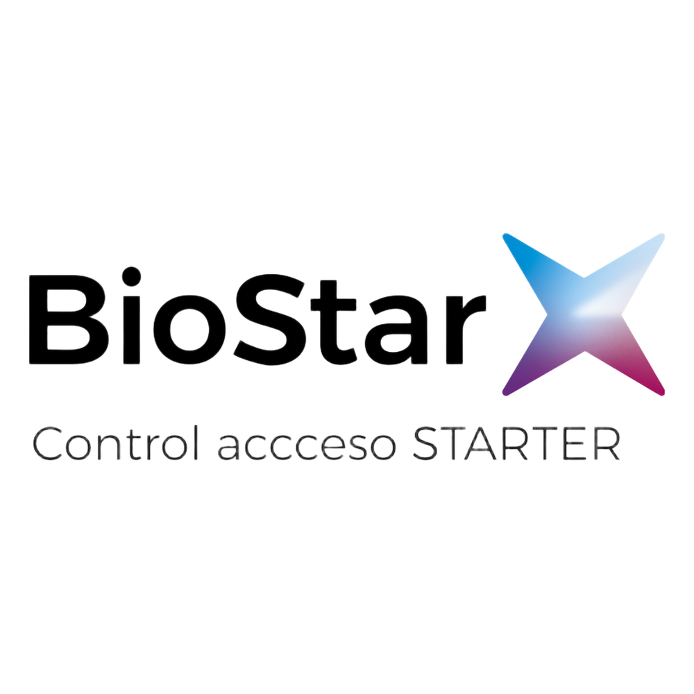 BioStar X edición Starter, Administración de Acceso y asistencia, Licencia para 5 puertas/100 usuarios/1 operador, uso con lectores SUPREMA