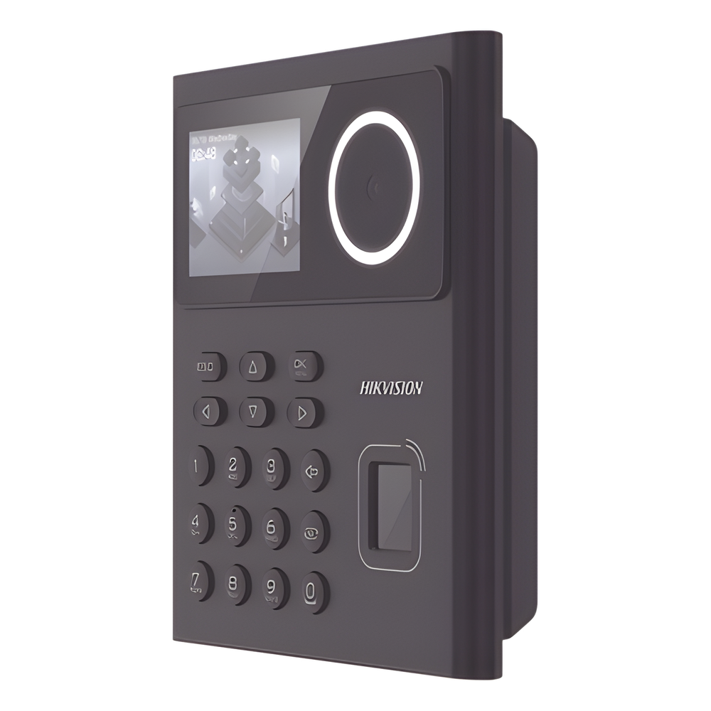 Terminal Biométrica MinMoe WiFi / Reconocimiento Facial Deep Learning HIK-IA / 500 Rostros y 1,000 Huellas / Batería de Respaldo 3h / HikConnect Teams / MIFARE