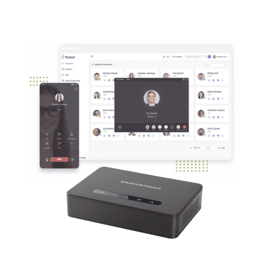 Conmutador Cloud Yeastar, 10 extensiones anuales, Gateway FXO para troncal analoga