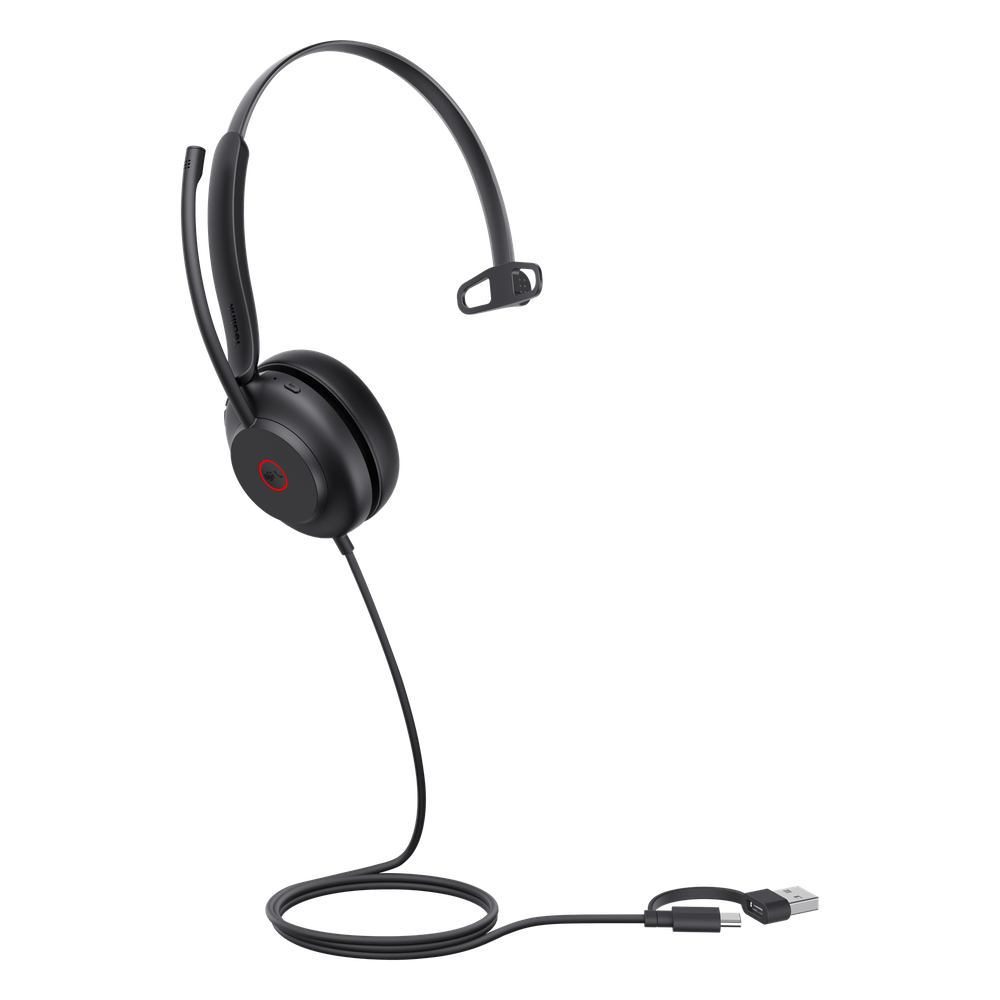 Auriculares Yealink UH35 Mono con cancelación de ruido por USB-C/A e indicador de ocupado