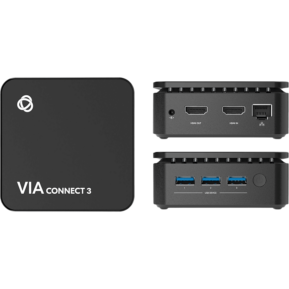 Solución de Presentación y Colaboración Inalámbrica 4K | Super-Compacta 9x9 cm | Wi-Fi y LAN Integrados | Cifrado 1024 bits | AirPlay, Miracast, Chromebook | 4 Participantes Simultáneos | HDMI 4K@30 Entrada y Salida | Ge