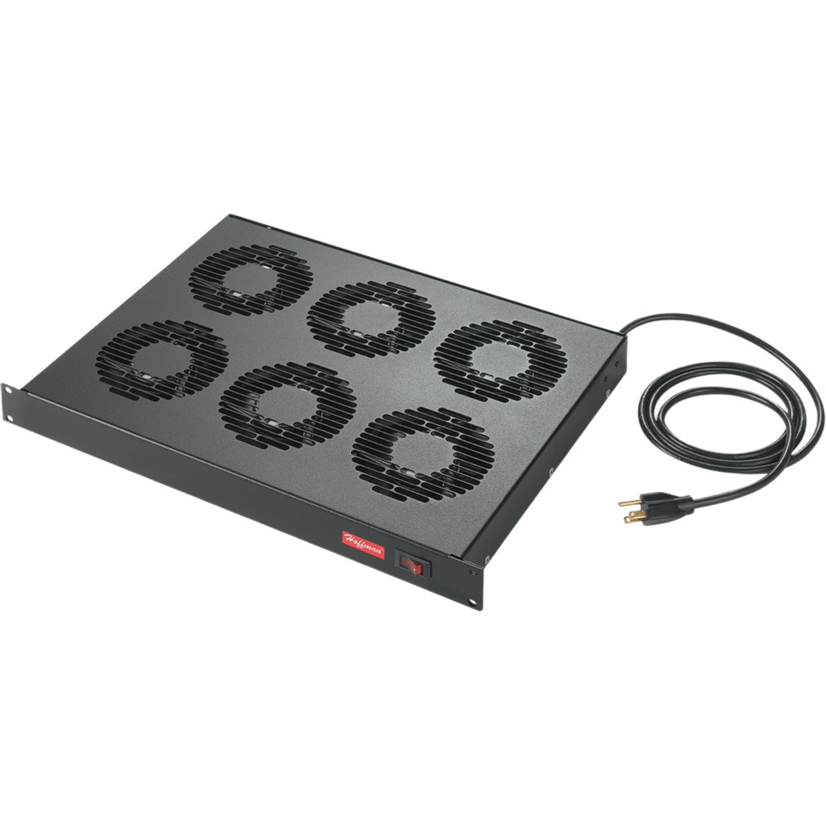Charola con Ventiladores para Rack 19 in (48.3 cm) / 1U / 3 Ventiladores / 45W / 100-120V AC / Acero Negro RAL 9005