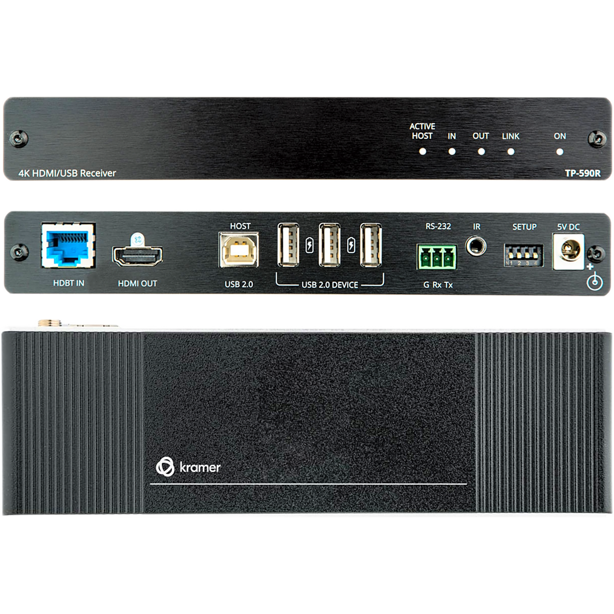 Transmisor HDMI 4K60 4:2:0 | HDBaseT 2.0 | USB 2.0 | RS-232 | IR Bidireccional | Alcance 40 m (131.2 ft) a 4K60 | 70 m (229.7 ft) a 1080p | HDCP 2.3 | EDID | CEC | DemiTOOLS