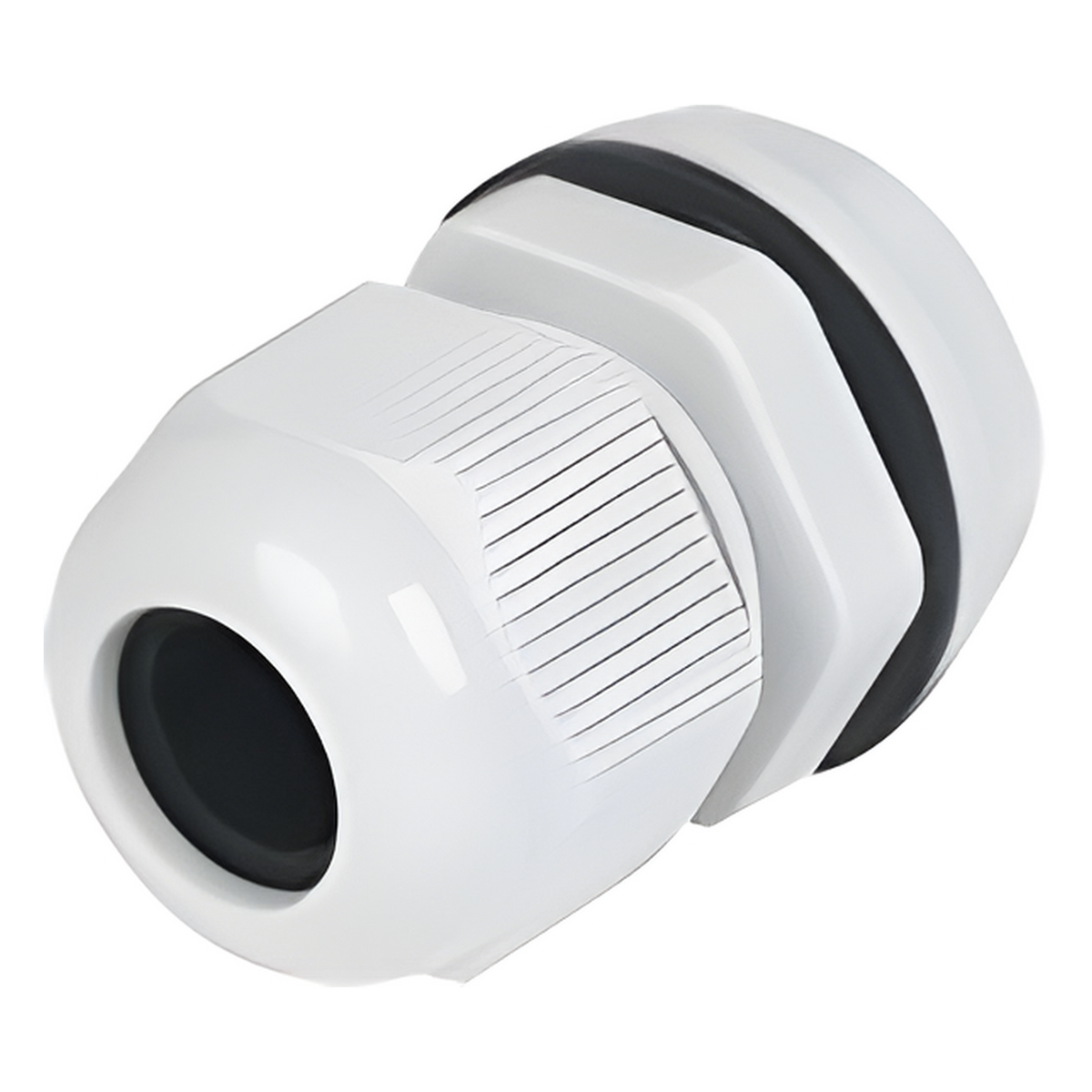 Conector Plástico Tipo Glándula para Cable de 4 a 8 mm de Diámetro.
