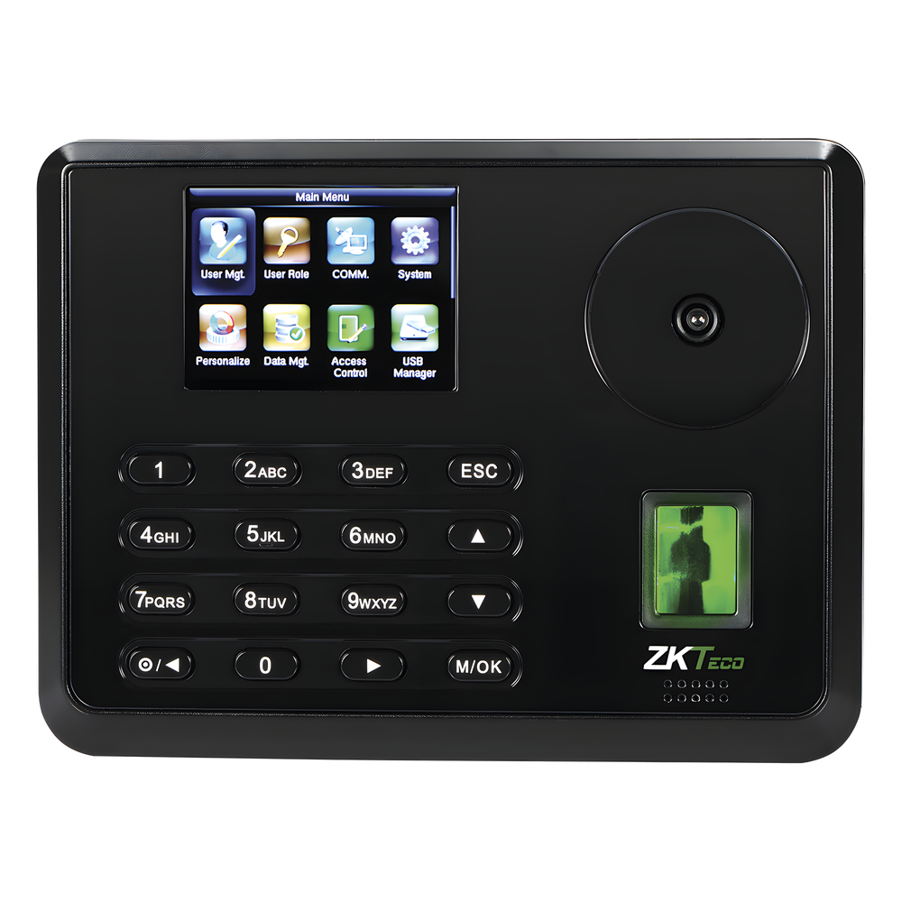 Terminal Biométrica de Palma y Huella / 600 Palmas 3,000 Huellas / Pantalla 2.8" / TCP/IP USB / 100,000 Eventos