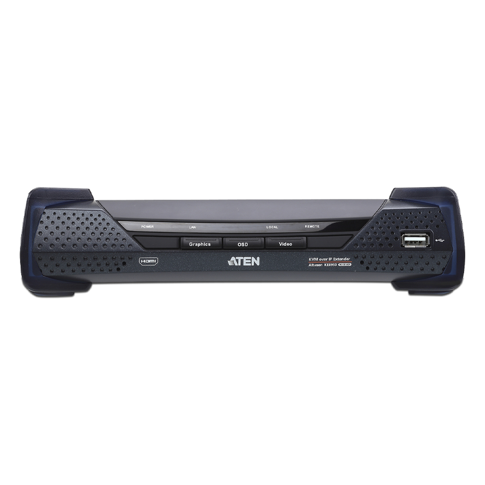 Unidad receptora extensora 4K HDMI KVM sobre IP