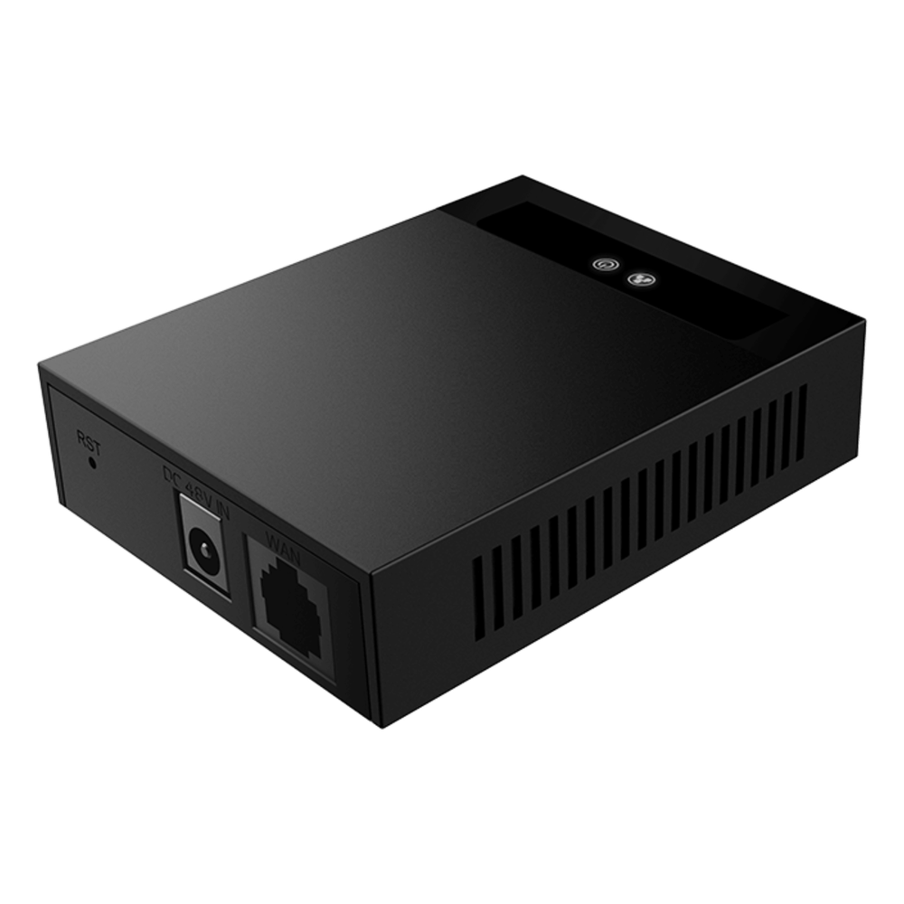 Convertidor 2 Hilos a Ethernet PoE / Salida PoE Estándar IEEE 802.3af/at / Transmisión hasta 300 m (984.3 ft) con Red y Alimentación / Compatible con Switches Fanvil PN8 y PN24 / Reutiliza Cableado PSTN y AWG / Entrada 100V~240V