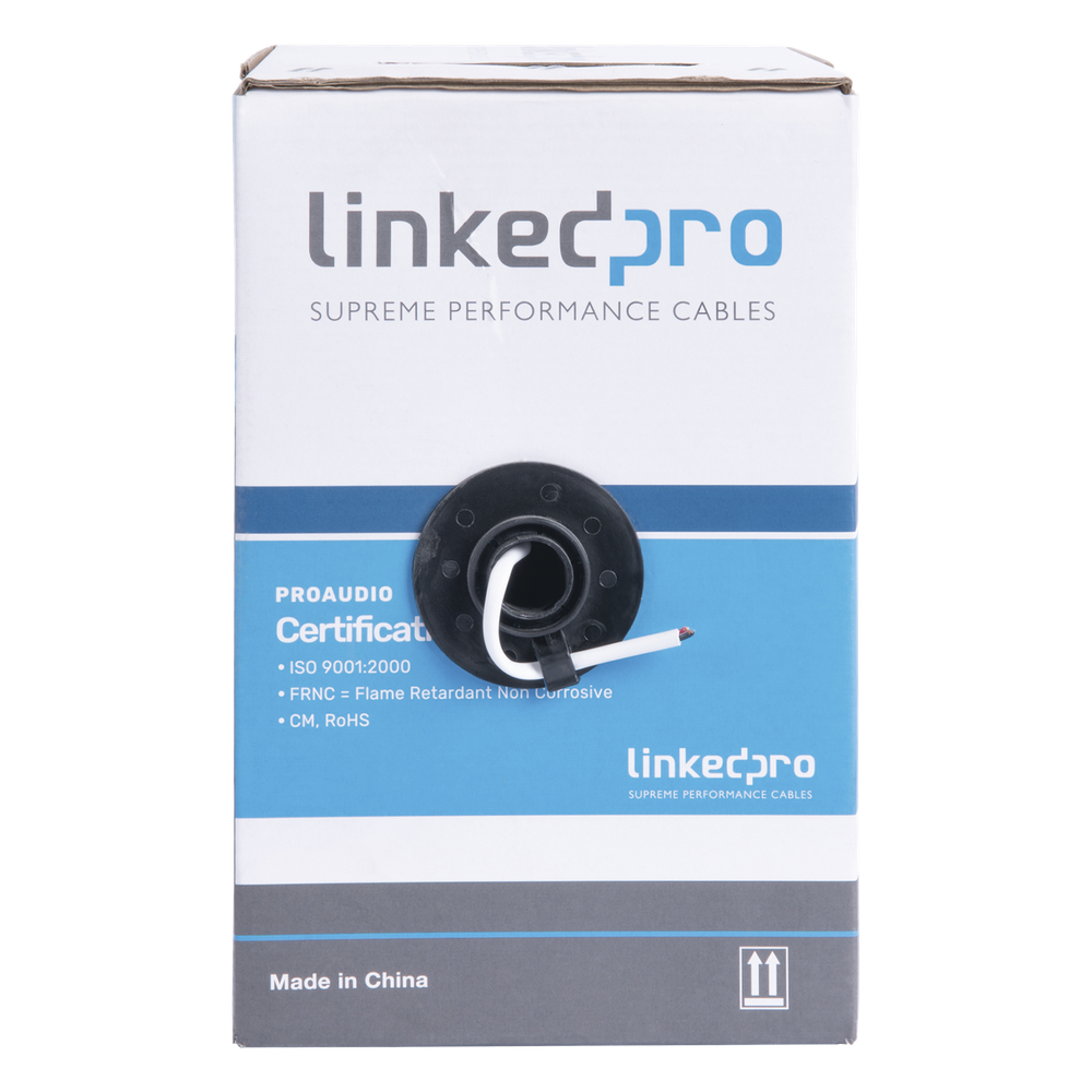 Bobina de 152 m (500 ft) / Cable para Bocina 2x18 AWG / Blanco